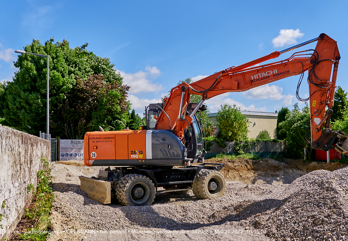 27.05.2022 - Baugrube an der Niederalmstraße 16